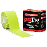 RockTape Roll, Standard Adhesive, Lime, 2" x 21.5' — for Athletic Taping and Joint Support