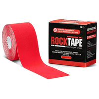 RockTape Roll, Standard Adhesive, Red, 2" x 21.5' — for Athletic Taping and Joint Support
