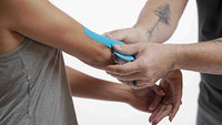 RockTape Roll, Standard Adhesive, Blue, 2" x 21.5' — for Athletic Taping and Joint Support