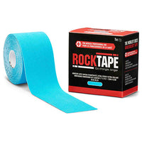 RockTape Roll, Extra-Sticky Adhesive, Blue 2" x 21.5' — for Athletic Taping and Joint Support