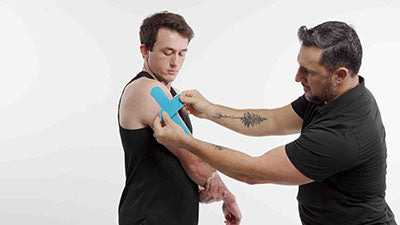 RockTape Roll, Extra-Sticky Adhesive, Blue 2" x 21.5' — for Athletic Taping and Joint Support