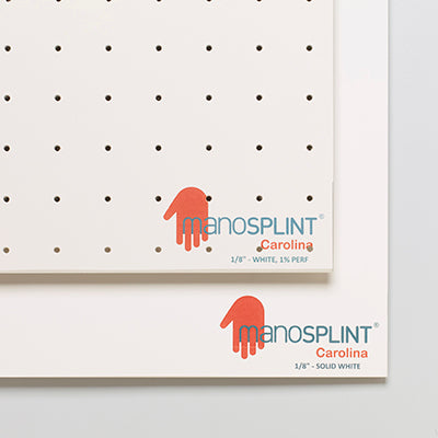 Manosplint Carolina 1/8" x 18" x 24" Solid White — for Splinting and Support Care