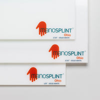 Manosplint Ohio Solid White 3/32" x 12" x 18" Solid White, case of 8 — for Splinting and Support Care