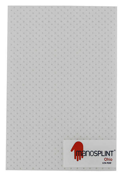 Manosplint Ohio Perf White 1/16" x 12" x 18" 11% Perf White — for Splinting and Support Care