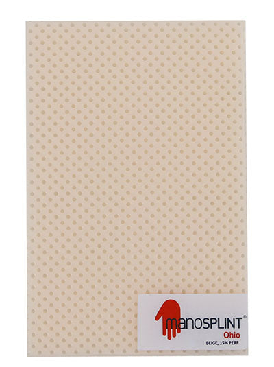 Manosplint Ohio Perf Beige 3/32" x 18" x 24" 15% Perf Beige — for Splinting and Support Care