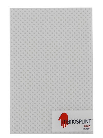 Manosplint Ohio Perf White 3/32" x 18" x 24" 15% Perf White — for Splinting and Support Care