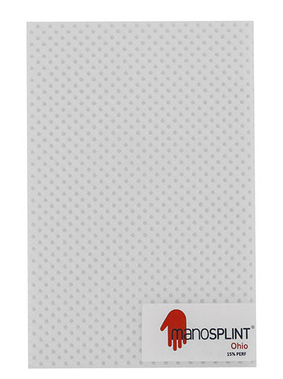 Manosplint Ohio Perf White 3/32" x 12" x 18" 15% Perf White — for Splinting and Support Care