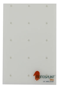 Manosplint Ohio Perf White 1/8" x 12" x 18" 1% Perf White, 1 sheet — for Splinting and Support Care