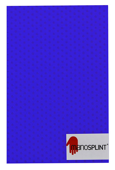 Manosplint Ohio F Perf 1/16" x 18" x 24" 36% Perf Blue/Grey Fabric, 1 sheet — for Splinting and Support Care