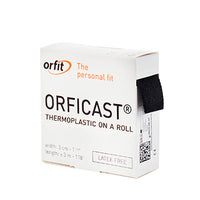 Orfit Orficast Thermoplastic Tape, 1" x 9', Black — for Athletic Taping and Joint Support