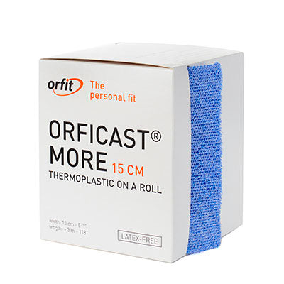 Orfit Orficast More Thermoplastic Tape, 6" x 9', Blue — for Athletic Taping and Joint Support