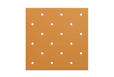 Orfit Colors NS, 18" x 24" x 1/8", mini perforated 3.5%, gold, metallic — for Orfit in Clinical and Institutional Care