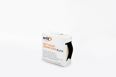 Orfit Elastic Soft Velvet Edging Strip, black — for Orfit in Clinical and Institutional Care