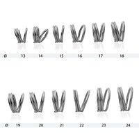 AFH swan neck ring set w/storage box and template — for Splinting and Support Care