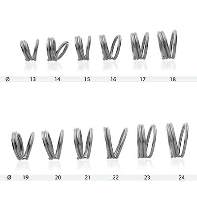 AFH swan neck ring set w/storage box and template — for Splinting and Support Care