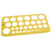 AFH circular template for swan neck rings, 1-36mm — for Splinting and Support Care