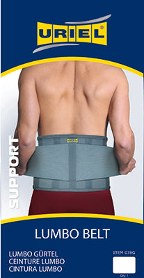 Uriel Lumbar Belt, Gray, Medium — for Uriel in Clinical and Institutional Care