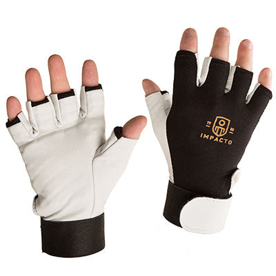 Impacto Anti-Vibration Air Glove, Nylon Lycra with Pearl Leather, Half Finger, X-Large — for Wrist in Clinical and Institutional Care