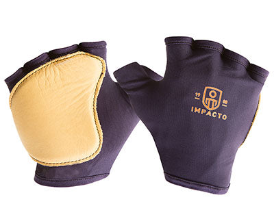 Impacto Anti-Impact Glove, Nylon Lycra with Grain Leather, Fingerless — for Wrist in Clinical and Institutional Care