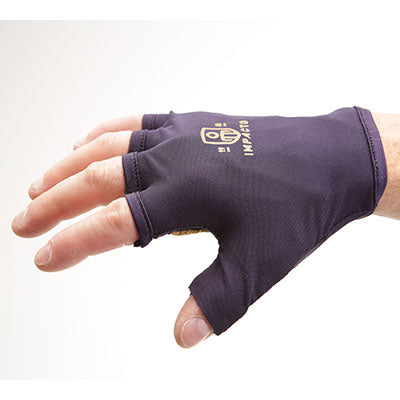 Impacto Anti-Impact Glove, Nylon Lycra with Grain Leather, Fingerless — for Wrist in Clinical and Institutional Care