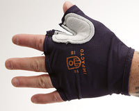 Impacto Anti-Impact Tool Grip Glove, Nylon Lycra with Suede Leather, Fingerless, Medium — for Wrist in Clinical and Institutional Care