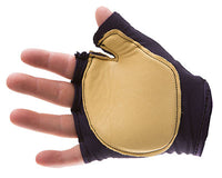 Impacto Anti-Impact Tool Grip Glove, Nylon Lycra with Grain Leather, Fingerless, X-Small — for Wrist in Clinical and Institutional Care