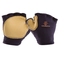 Impacto Anti-Impact Tool Grip Glove, Nylon Lycra with Grain Leather, Fingerless, Large — for Wrist in Clinical and Institutional Care