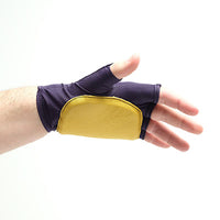 Impacto Double Padded Anti-Impact Glove, Nylon Lycra with Grain Leather, Fingerless — for Wrist in Clinical and Institutional Care