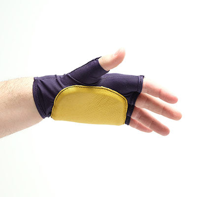 Impacto Double Padded Anti-Impact Glove, Nylon Lycra with Grain Leather, Fingerless — for Wrist in Clinical and Institutional Care