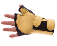 Impacto Anti-Impact Glove with Wrist Support, Nylon Lycra with Grain Leather, Fingerless — for Wrist in Clinical and Institutional Care
