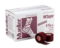 Mueller MTape, 1.5" x 10 yd - 32 rolls — for Athletic Taping and Joint Support
