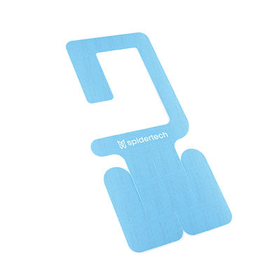 SpiderTech Pro-Cut Kinesiology Tape, Right Shoulder, Blue, Pack of 4 — for Athletic Taping and Joint Support