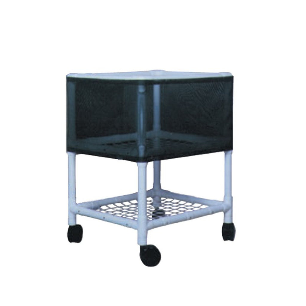 MJM Elevated Laundry Basket with Utility Shelf