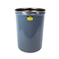Justrite 12 Gallon, Cease-Fire Waste Receptacle, Safety Drum Can Only, Gray