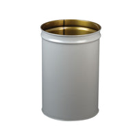 Justrite 15 Gallon, Cease-Fire Waste Receptacle, Safety Drum Can Only, Gray