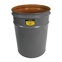 Justrite 6 Gallon, Cease-Fire Waste Receptacle, Safety Drum Can Only, Gray