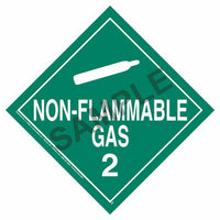 J.J. Keller Division 2.2 Non-Flammable Gas Placard - Worded