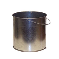 Justrite 1 Gallon Replacement Pail for Personal Smoker's Ceasefire Outdoor Ashtray, Steel, Bail Handle