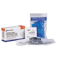 First Aid Only CPR Mask, 2 Gloves, 2 Wipes(Pack of 50)