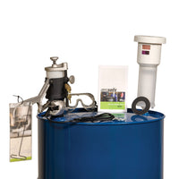 Justrite Aerosolv Super System with Counter for Recycling Aerosol Cans, Padlock/Key, Filter, Wire, and Goggles