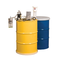 Justrite Aerosolv Dual-Compliant Aerosol Can Disposal System with Counter, With Polyethylene Containment Sump Pan
