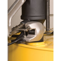 Justrite Aerosolv Dual-Compliant Aerosol Can Disposal System with Counter, With Polyethylene Containment Sump Pan