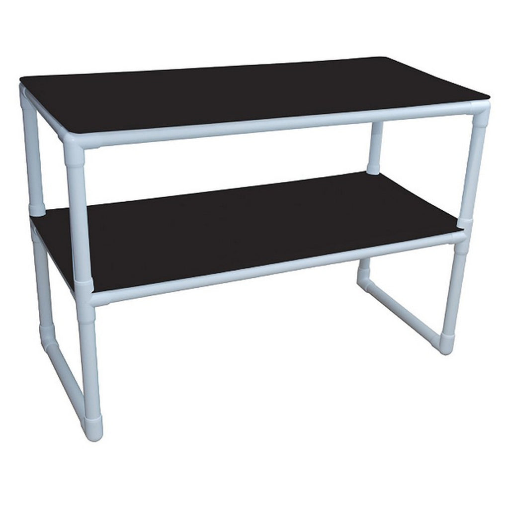 MJM International Combination Laundry Table – Healthcare-Grade PVC Workspace with Access Storage Shelf