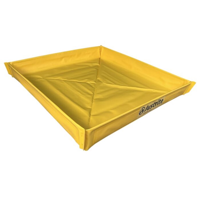Justrite 28585 Collapsible Utility Tray 5 Gallon Capacity Spill Control