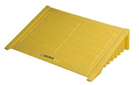 Justrite 28620 Ramp For 4 Drum Square Eco Poly Blend Spill Control Pallet 35 Recycled Polyethylene Yellow