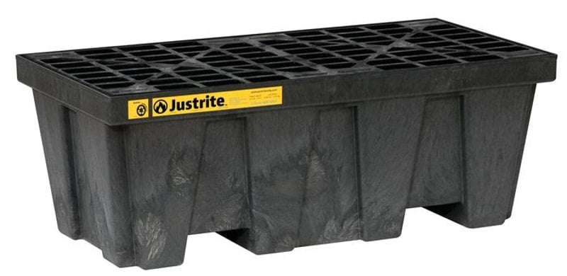 Justrite 28622 Eco Poly Blend Spill Control Pallet 2 Drum 35 Recycled Polyethylene