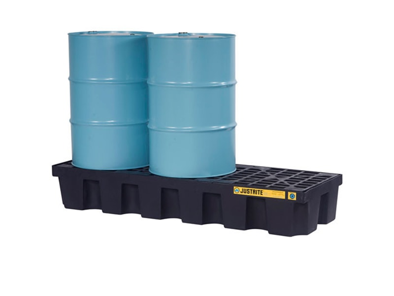 Justrite 28626 Eco Poly Blend Spill Control Pallet 3 Drum 35 Recycled Polyethylene