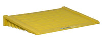 Justrite 28650 Ramp For 2 Drum And Larger Eco Poly Blend Accumulation Center 45 Recycled Polyethylene Yellow Accessories for Safety Cabinets