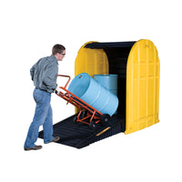 Justrite Ramp for 2 to 4-Drum EcoPolyBlend DrumShed, Recycled Polyethylene