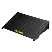 Justrite Ramp for 4 Drum Square EcoPolyBlend Spill Control Pallet, Recycled Polyethylene